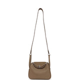 Hermes Mini Lindy II Etoupe Swift Palladium Hardware - Thumbnail View 7