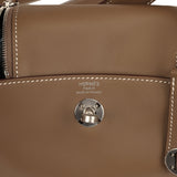 Hermes Mini Lindy II Etoupe Swift Palladium Hardware - Thumbnail View 8