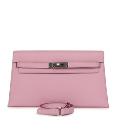Hermes Kelly Elan Mauve Sylvestre Epsom Palladium Hardware