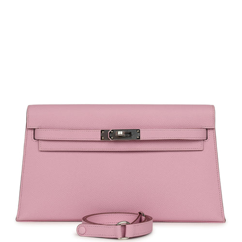 Hermes Kelly Elan Mauve Sylvestre Epsom Palladium Hardware