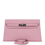 Hermes Kelly Elan Mauve Sylvestre Epsom Palladium Hardware - Thumbnail View 1