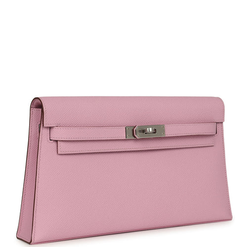 Hermes Kelly Elan Mauve Sylvestre Epsom Palladium Hardware