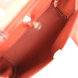 Hermes Herbag Zip 31 PM Rouge H Military Canvas and Vache Hunter Palladium Hardware - Thumbnail View 12