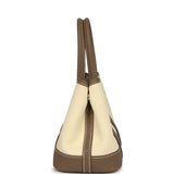 Hermes Garden Party Neo 23 Vanille Toile Officier Canvas and Etoupe Negonda Palladium Hardware - Thumbnail View 3