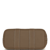 Hermes Garden Party Neo 23 Vanille Toile Officier Canvas and Etoupe Negonda Palladium Hardware - Thumbnail View 6