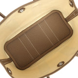 Hermes Garden Party Neo 23 Vanille Toile Officier Canvas and Etoupe Negonda Palladium Hardware - Thumbnail View 7