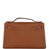 Hermes Special Order (HSS) Kelly Pochette Gold Verso Swift Permabrass Hardware - Thumbnail View 4