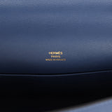 Pre-owned Hermes Kelly Pochette Bleu Brighton Swift Gold Hardware - Thumbnail View 7