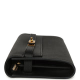 Hermes Kelly Wallet To Go Black Epsom Gold Hardware - Thumbnail View 6