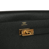 Hermes Kelly Wallet To Go Black Epsom Gold Hardware - Thumbnail View 7