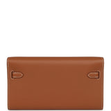 Hermes Kelly Wallet To Go Gold Evercolor Gold Hardware - Thumbnail View 5