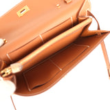 Hermes Kelly Wallet To Go Gold Evercolor Gold Hardware - Thumbnail View 10