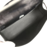 Hermes Kelly Pochette Black Varanus Niloticus Lizard Palladium Hardware - Thumbnail View 8