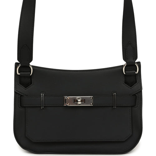 Hermes Jypsiere Mini Black Swift Palladium Hardware