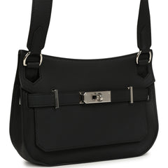 Hermes Jypsiere Mini Black Swift Palladium Hardware
