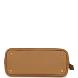 Pre-owned Hermes 1923 Bolide Mini Biscuit Evercolor Gold Hardware - Thumbnail View 6
