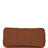 Hermes Garden Party 30 Orange Mécano Toile Officier Canvas and Gold Negonda Palladium Hardware - Thumbnail View 6