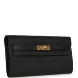 Hermes Kelly Wallet To Go Black Epsom Gold Hardware - Thumbnail View 2