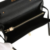 Hermes Kelly Wallet To Go Black Epsom Gold Hardware - Thumbnail View 8