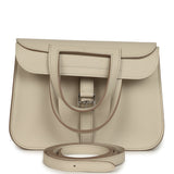 Hermes Mini Halzan Craie Swift Palladium Hardware - Thumbnail View 1