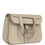 Hermes Mini Halzan Craie Swift Palladium Hardware - Thumbnail View 2