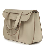 Hermes Mini Halzan Craie Swift Palladium Hardware - Thumbnail View 8