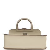 Hermes Mini Halzan Craie Swift Palladium Hardware - Thumbnail View 10