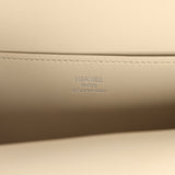 Hermes Mini Halzan Craie Swift Palladium Hardware - Thumbnail View 12