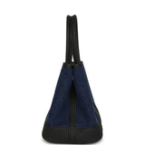 Hermes Garden Party Neo 23 Denim Moyen and Black Negonda Palladium Hardware - Thumbnail View 3