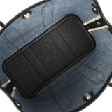 Hermes Garden Party Neo 23 Denim Moyen and Black Negonda Palladium Hardware - Thumbnail View 7