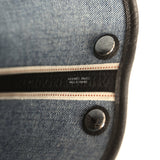 Hermes Garden Party Neo 23 Denim Moyen and Black Negonda Palladium Hardware - Thumbnail View 8