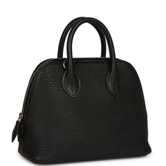 Hermes 1923 Bolide Mini Black Chevre Mysore Palladium Hardware
