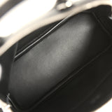 Hermes 1923 Bolide Mini Black Chevre Mysore Palladium Hardware - Thumbnail View 7