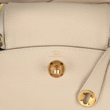 Hermes Mini Lindy II Craie Clemence Gold Hardware - Thumbnail View 8