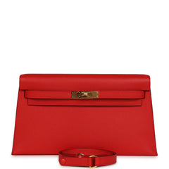Hermes Kelly Elan Rouge De Coeur Madame Gold Hardware