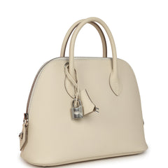 Hermes 1923 Bolide 25 Craie Epsom Palladium Hardware