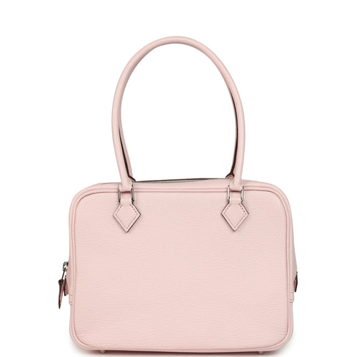 Hermes Mini Plume 21 Bag Rose Darling Chevre Palladium Hardware