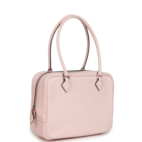 Hermes Mini Plume 21 Bag Rose Darling Chevre Palladium Hardware