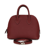 Hermes 1923 Bolide Mini Rouge H Chevre Palladium Hardware - Thumbnail View 1