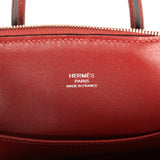 Hermes 1923 Bolide Mini Rouge H Chevre Palladium Hardware - Thumbnail View 8