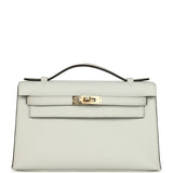 Hermes Kelly Pochette Gris Platine Swift Permabrass Hardware - Thumbnail View 1