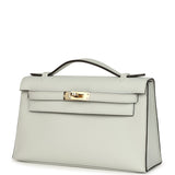 Hermes Kelly Pochette Gris Platine Swift Permabrass Hardware - Thumbnail View 5