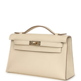 Hermes Kelly Pochette Craie Swift Permabrass Hardware - Thumbnail View 5