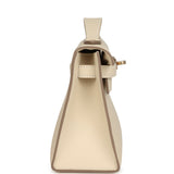 Hermes Kelly Pochette Craie Swift Permabrass Hardware - Thumbnail View 3