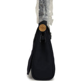Hermes Herbag Zip 20 Mini Bleu Indigo Toile Militaire Canvas and Vache Hunter Gold Hardware - Thumbnail View 3