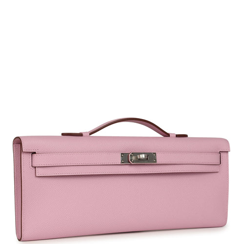 Hermes Kelly Cut Mauve Sylvestre Epsom Palladium Hardware