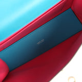 Pre-owned Hermes Kelly Danse Bleu Frida Verso Evercolor Palladium Hardware - Thumbnail View 8