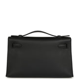 Hermes Kelly Pochette Black Swift Gold Hardware - Thumbnail View 4