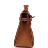 Hermes Kelly Pochette Gold Swift Palladium Hardware - Thumbnail View 3