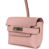 Hermes Kelly Festival Bag Charm Rose Sakura Swift Palladium Hardware - Thumbnail View 6